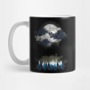 Camping under the moon Mug